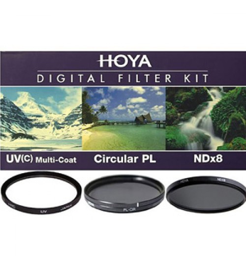 Hoya Digital Filter Kit (UV (C) HMC + CPL (PHL) + ND8 + (CASE + FILTER GUIDEBOOK) 77mm 